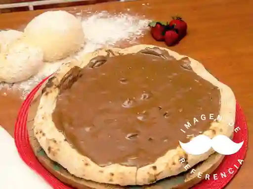 Pizza Chocolate con Helado Personal