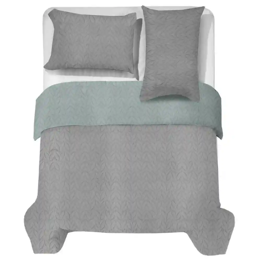 Cubrelecho Extra Bicolor F/e Ultrasonic Extradobl-gris/vde