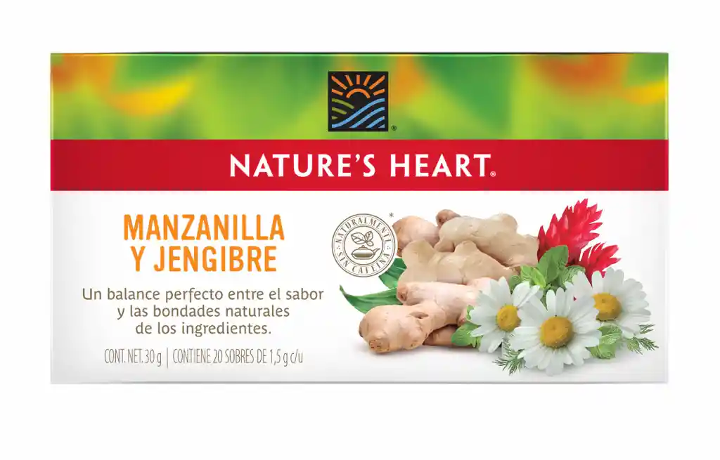 Natures Heart té de Manzanilla y Jengibre 30 g