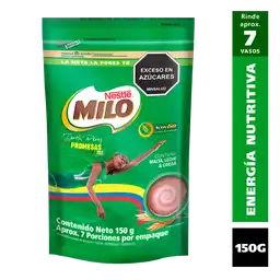 Bebida achocolatada con malta MILO ACTIV-GOx 150g