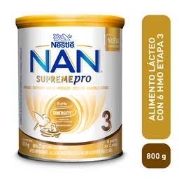 Alimento Lácteo Nan Supremepro Etapa 3 Con 6 HMO Lata X 800 g