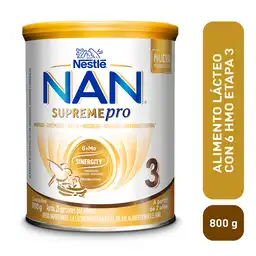 Alimento Lácteo Nan Supremepro Etapa 3 Con 6 HMO Lata X 800 g