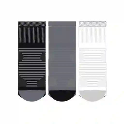 Medias Deportivas Corta Para Hombre Zihe X3 Punto Blanco Talla 10-12