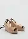 Zapatos Gala Nude Talla 35 Mujer Mango