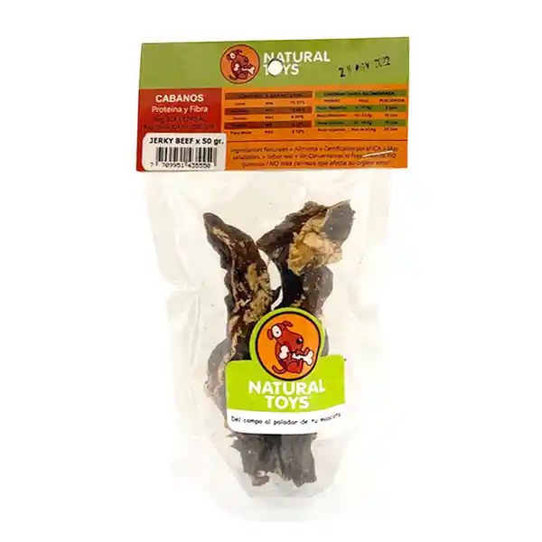 Natural Toys Snack Para Perro Jerky Beef Natural