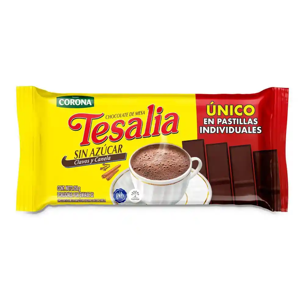 Tesalia Chocolate De Mesa Sin azúcar
