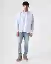 Camisa Hombre Azul Talla M 812G503_AZU133920 Americanino