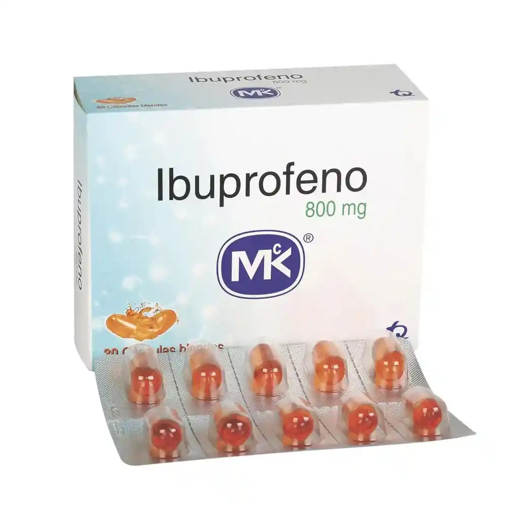 Ibuprofeno 800 Mg Cápsula Blanda Tecnoquímicas