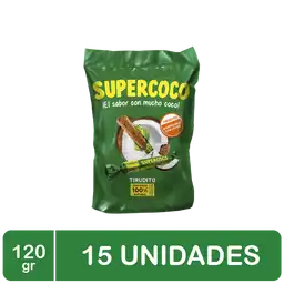 Supercoco Turrón de Coco Masticable con Leche Tirudito