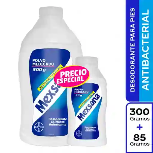 Mexsana Talco Desodorante Antibacterial para Pies