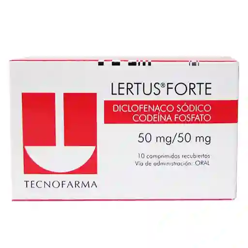 Lertus Forte (50 mg / 50 mg) 10 Tabletas