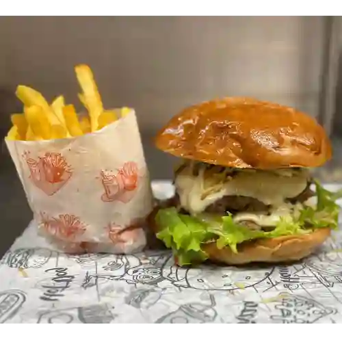 Hamburguesa Doble en Combo