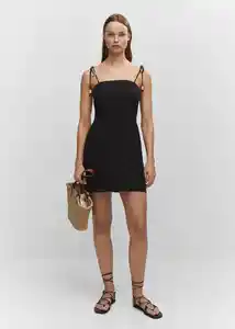 Vestido Pedro Negro Talla M Mujer Mango