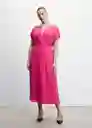 Vestido Salem Fucsia Talla 18 Mujer Mango