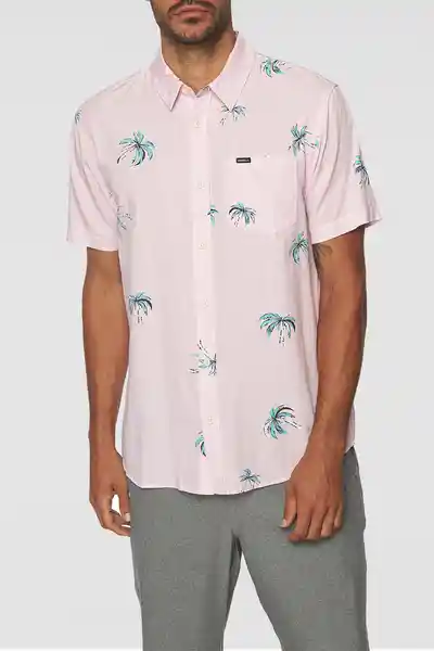 ONeill Camisa Tropo Palms am Rosado Talla L