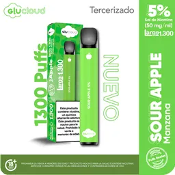 Glucloud Vapeador Sour Apple Large 1300