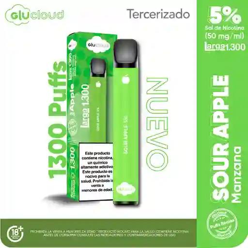 Glucloud Vapeador Sour Apple Large 1300