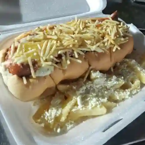 Perro Cebollero Suizo + Papas