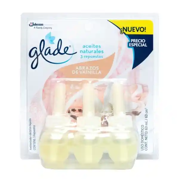 Glade Ambientador Abrazos Vainilla Líquido Repuesto