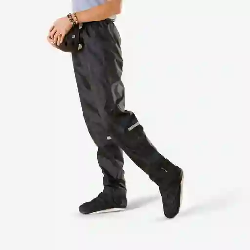 Btwin Pantalón Impermeable Para Ciclismo 100 Negro Talla XL