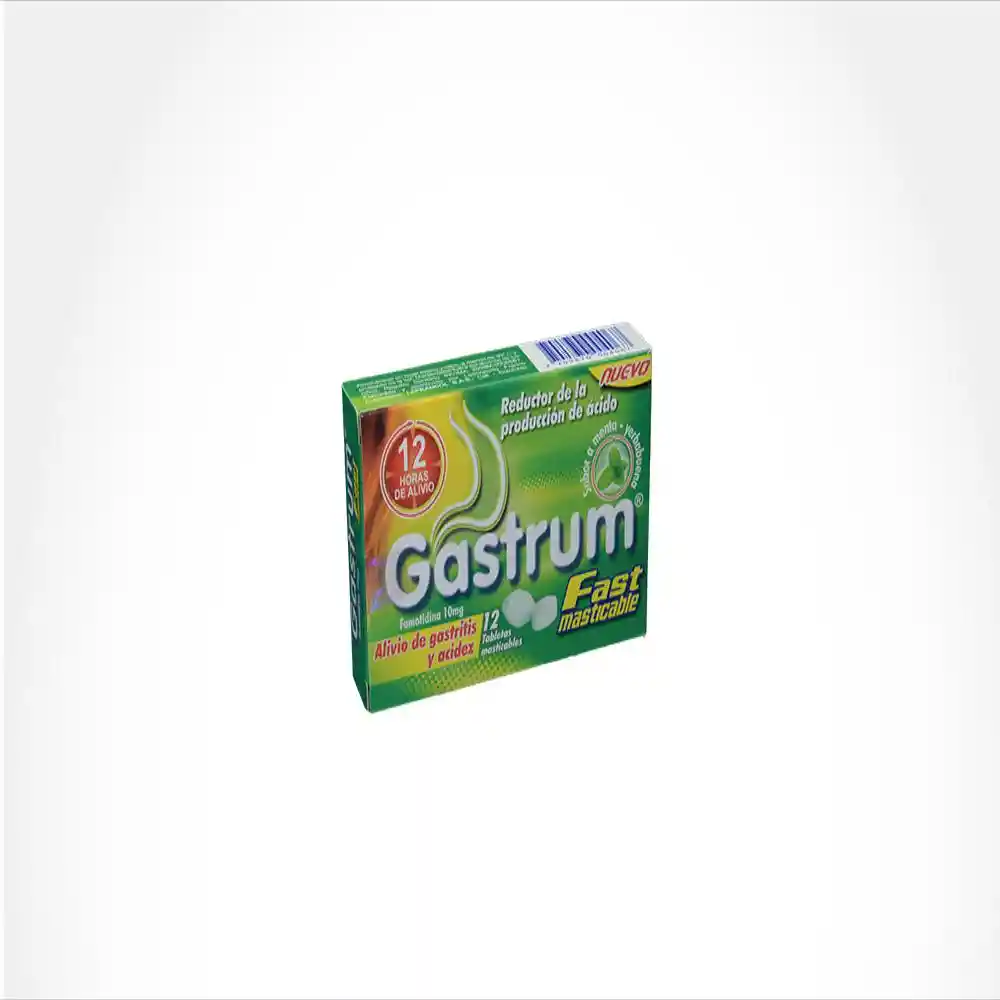 Gastrum Lafrancol Fast Masticable 12 Tabletas