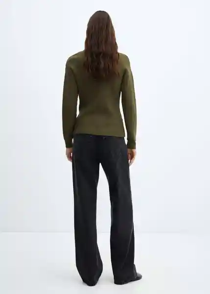 Saco Jersey Lalo Khaki Talla XL Mujer Mango