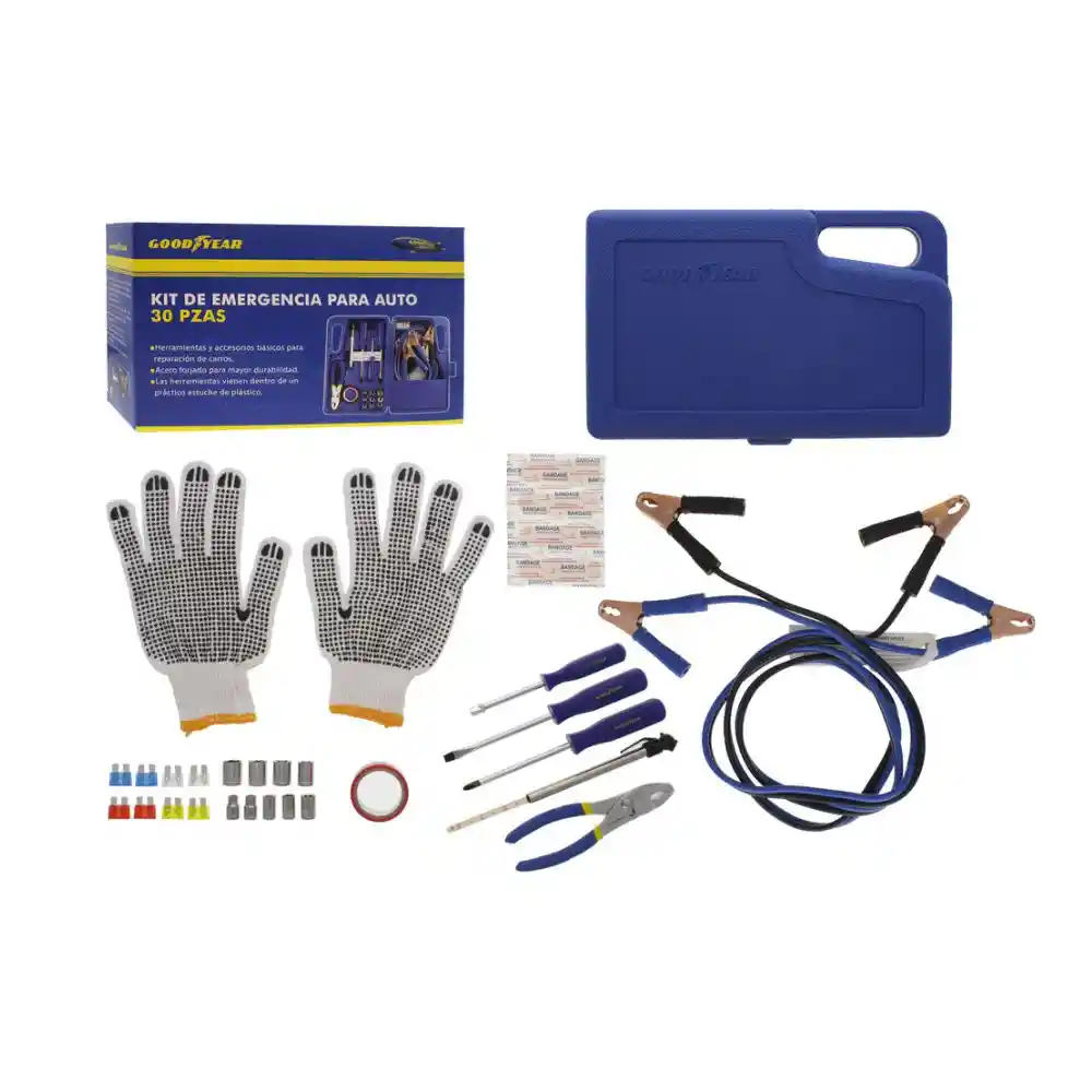 Kit de Emergencia Para Auto X30 Piezas Goodyear 9190135671