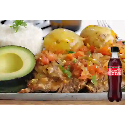Combo Sobrebarriga Criollo +Cocacola S/az 450 ml