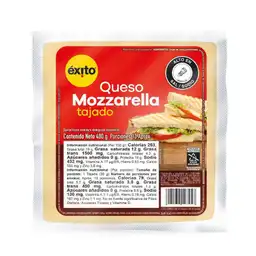 Queso Mozzarella Tajado Éxito