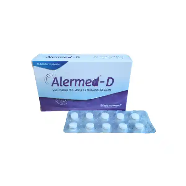 Alermed-D (60 mg/25 mg) 10 Tabletas