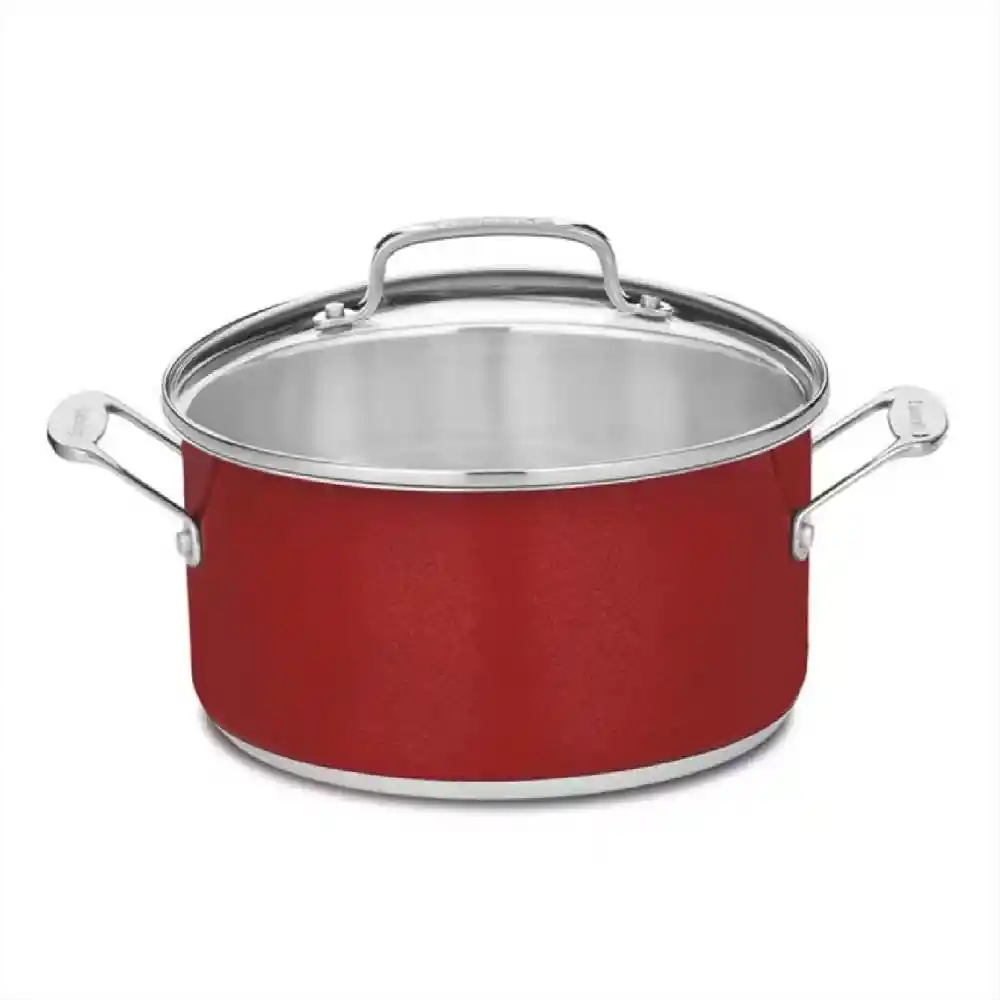 Olla Cubierta Cuisinart Roja