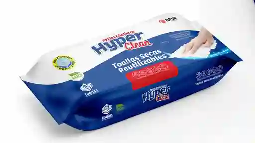 Toallas Toallas Multiusos Hyperclean Secas Reutilizables X 22c (80 Und)