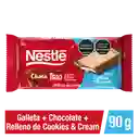 Chocolate ChocoTrio NESTLÉ con galleta y relleno de Cookies and Cream x 90g