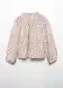 Blusa Niñas Rosa Off White Talla 12 Mango