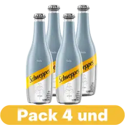 4 x Soda Schweppes 300 mL