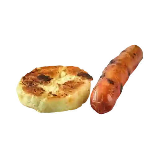 Chorizo con Arepa de Queso