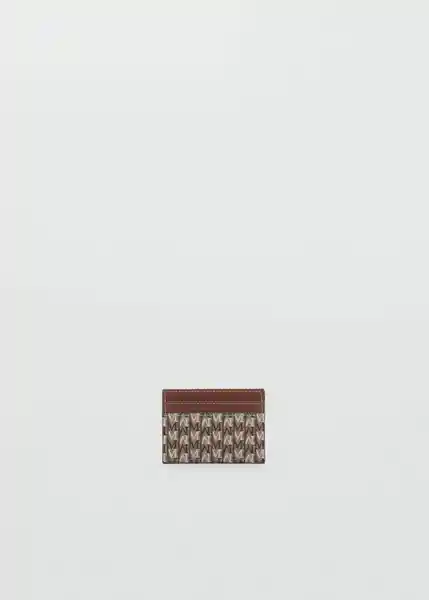 Tarjetero P Burgos2 Cuero Talla 99 Mujer Mango