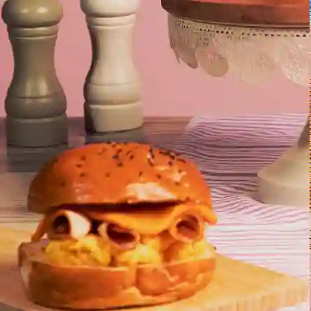 Egg burger de pavo