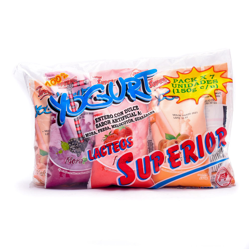 Superior Yogurt Entero con Dulce Sabores Surtidos 150 g