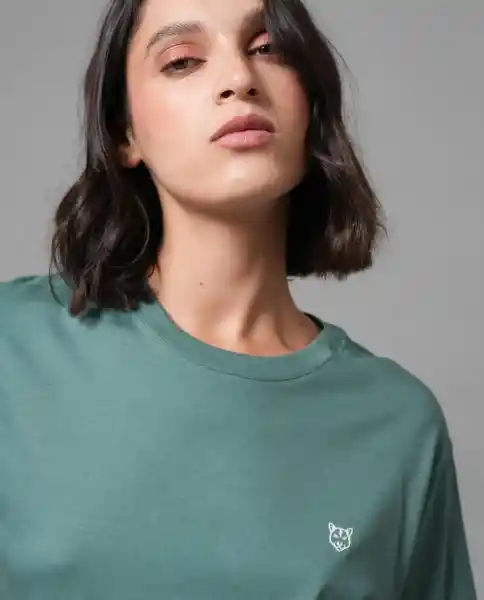 Camiseta Mujer Verde M 200G000_VER175513 Rifle