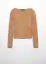 Jersey Rosa Camel Talla 24 Mujer Mango