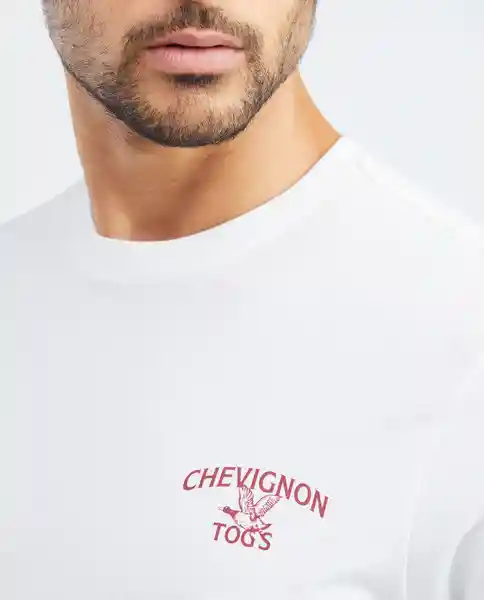 T-shirt Graphic Togs Blanco 0 Claro Talla M Hombre Chevignon