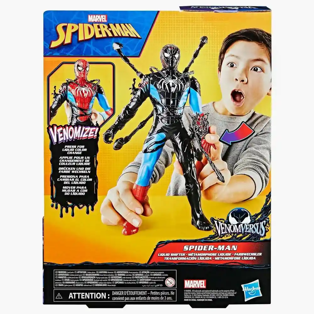 Figura de Acción Spiderman Spiderman Transformación Líquida