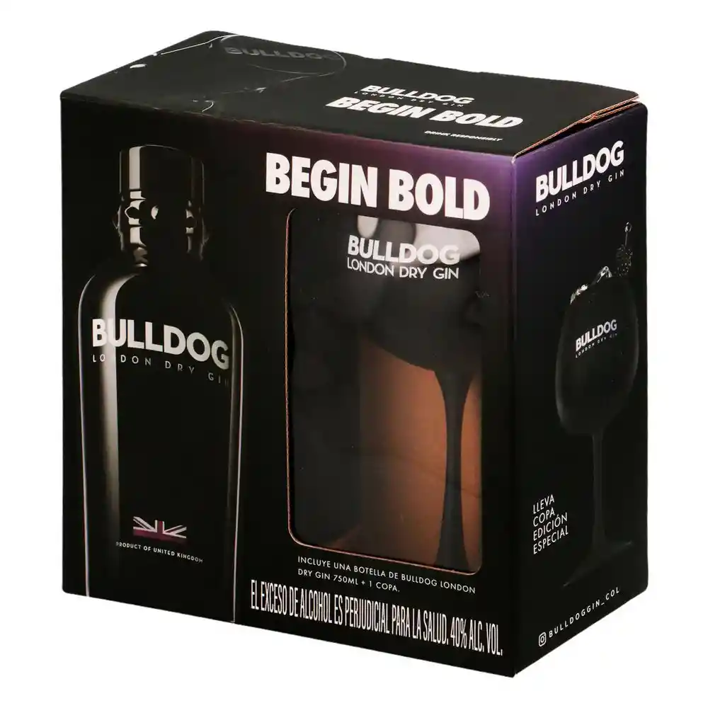 Bulldog Ginebra London Dry + Copa