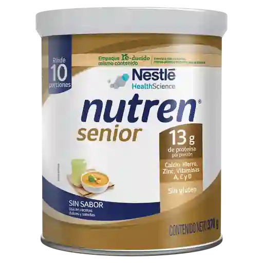 Complemento nutricional NESTLÉ NUTREN Senior sin sabor x 370g
