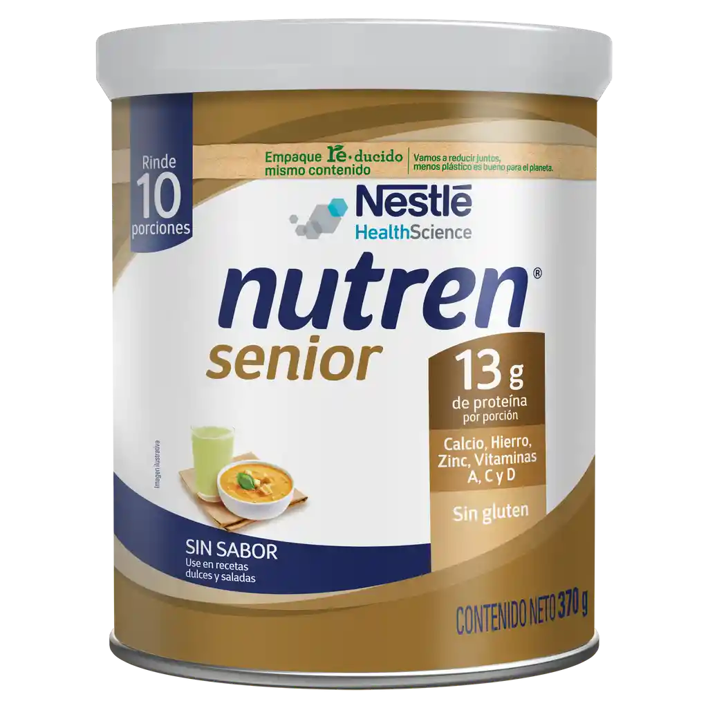 Complemento nutricional NESTLÉ NUTREN Senior sin sabor x 370g