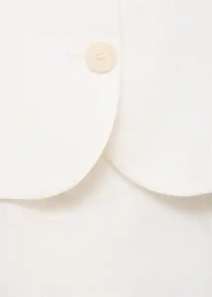 Enterizo Mono Loly Offwhite Talla M Mujer Mango
