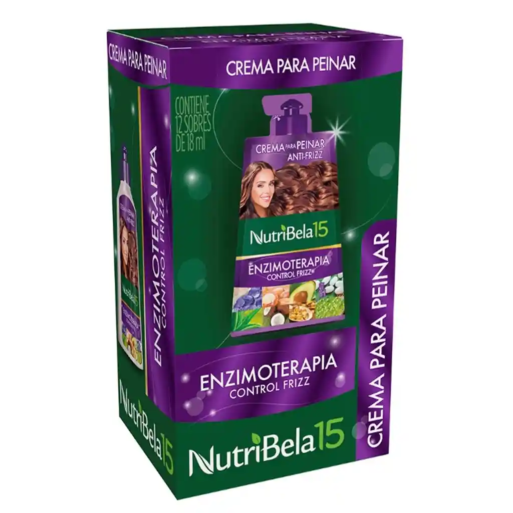 Crema Para Peinar Nutribela Enzimoterapia X 12 Sobres C/u