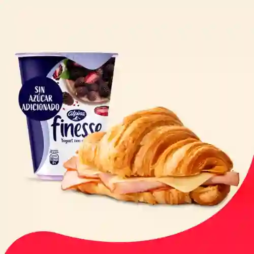 Combo Desayuno Sanduche Jamon y Queso