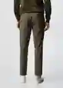 Pantalón Fabre Khaki Talla 46 Hombre Mango